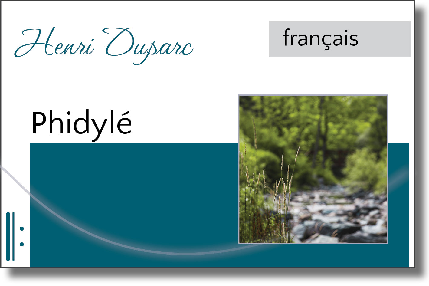 Duparc - Phidylé