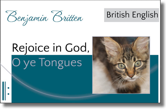 Britten - Rejoice in God, O ye Tongues