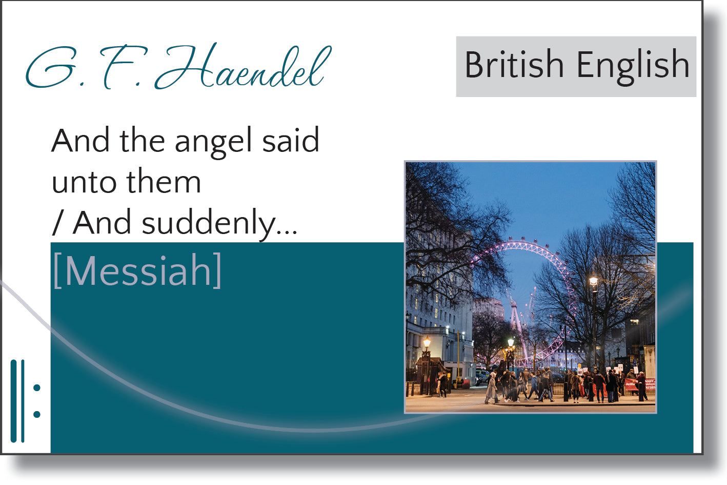 Messiah - And the angel said unto them / And suddenly...
