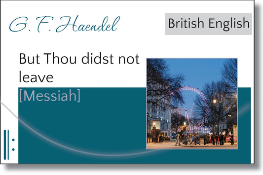 Messiah - But Thou didst not leave